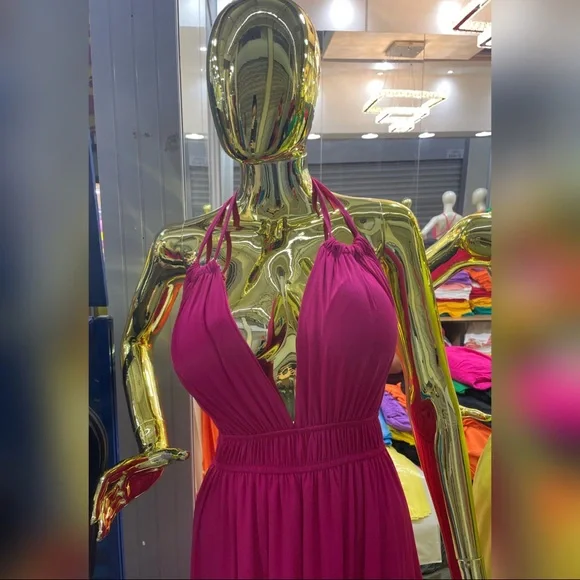 LAST ONE - New HOT PINK Brazilian Maxi Dress - Picture 6 of 6